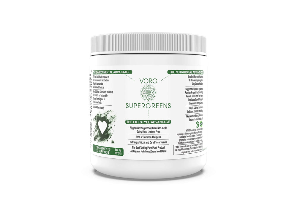 VORG SuperGreens: Mix into Smoothies for Optimal Nutrition