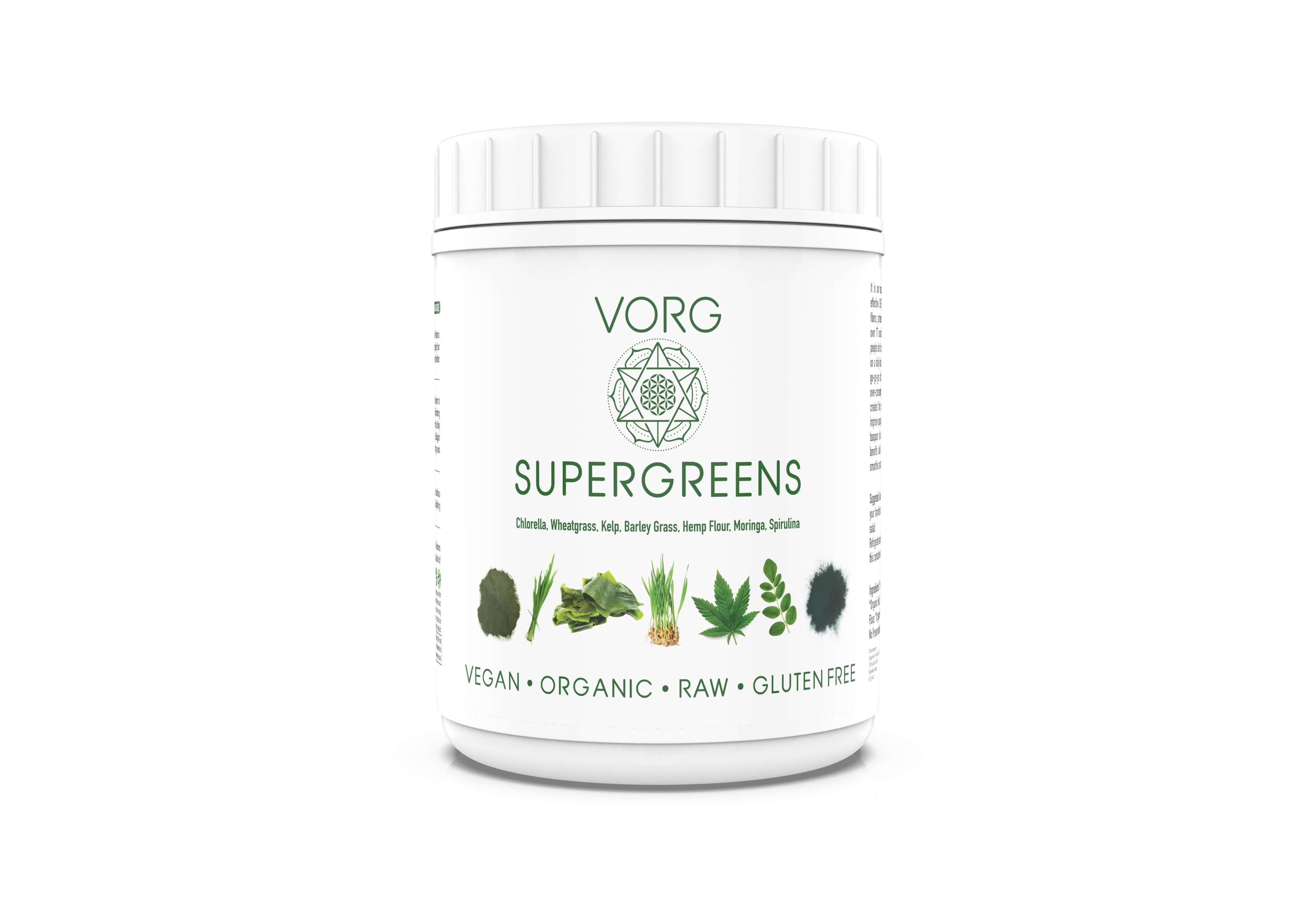 Organic SuperGreens mix for natural detox and vitality
