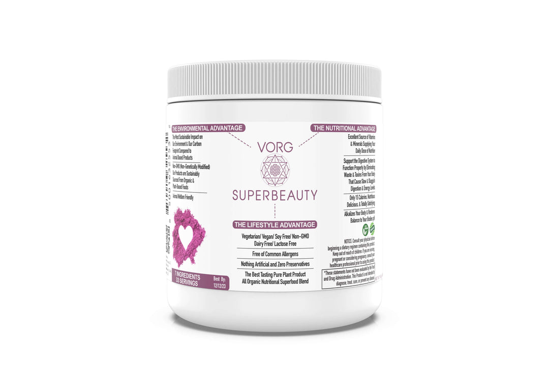 VORG SuperBeauty: Mix into Smoothies or Beverages for Best Results