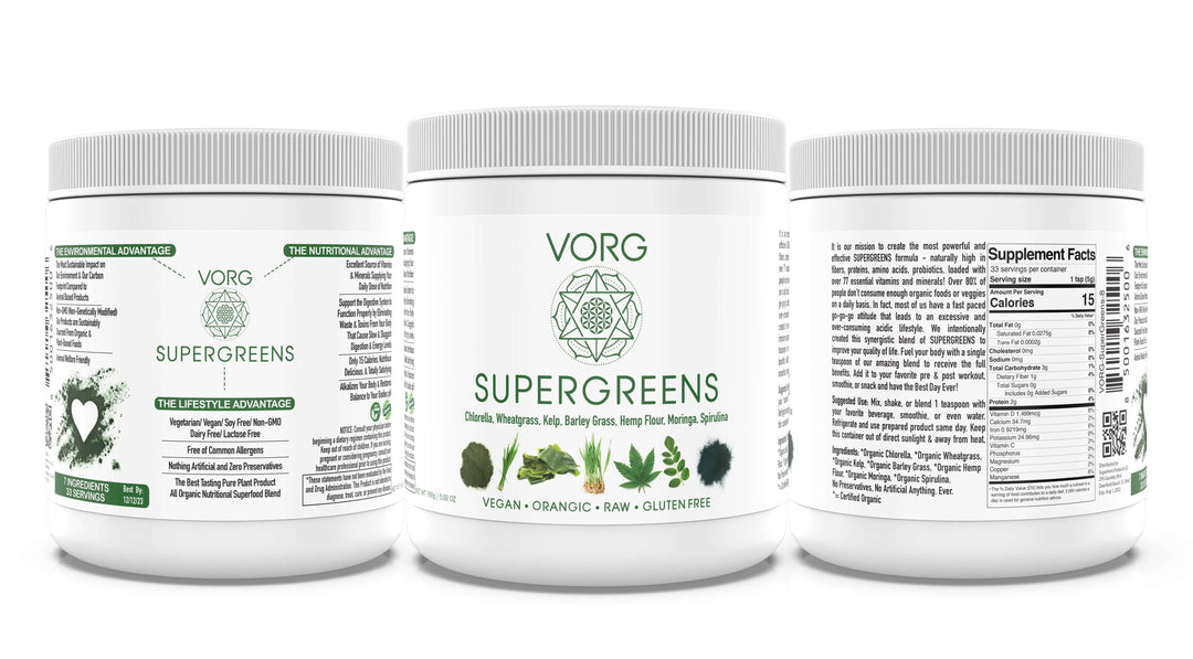 SuperGreens energy-boosting greens powder for optimal health