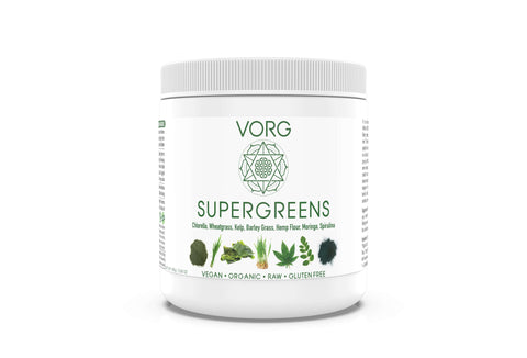 VORG SuperGreens: Nutrient-Rich Superfood Blend with Chlorella, Barley Grass, Moringa