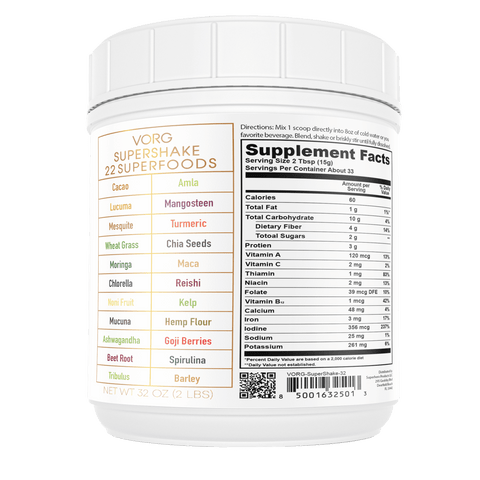 VORG SuperShake: Blend into Smoothies for Comprehensive Nutrition